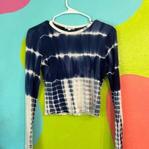 SUPERDOWN tie dye long sleeve top